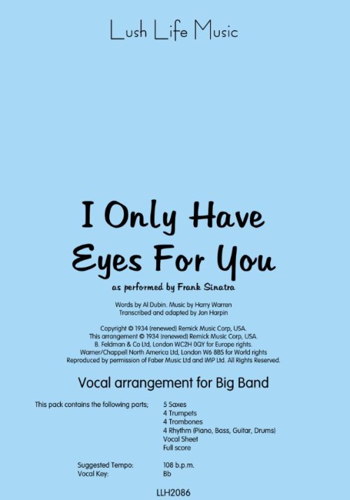 I ONLY HAVE EYES FOR YOU (Vocal)